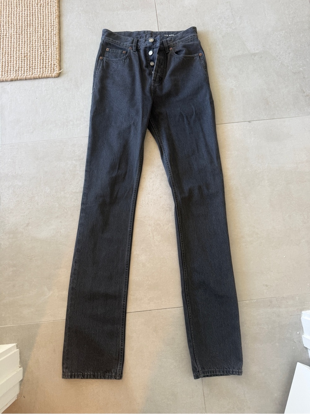 Saint Laurent Black Slim Straight Jeans